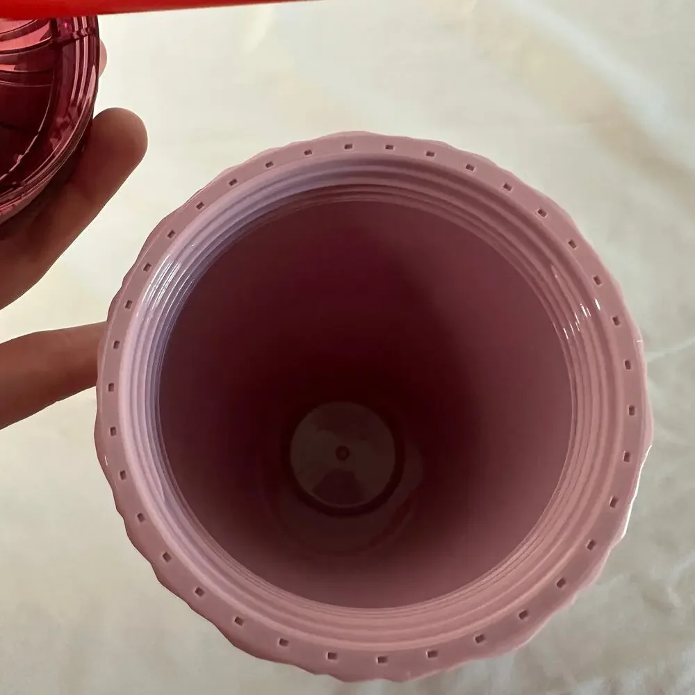 NWT Starbucks 24oz Sunrise Swirl Cold Cup Tumbler (CHIPPED LID)